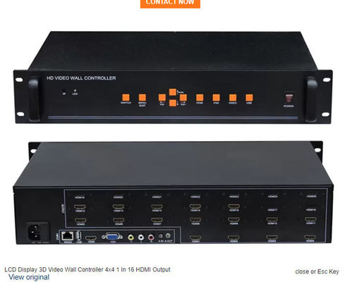 Δυνατός ελεγκτής τοίχου βίντεο HDMI για λειτουργίες αίθουσας ελέγχου