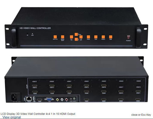 Προχωρημένο 2x4 2x2 3x4 Display Video Wall Controller με ανάλυση 1920x1080