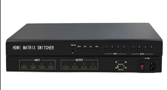 Έκδοση 18Gbps 4 X 4 HDMI Matrix Switcher με ανάλυση μέχρι 4Kx2k 60Hz