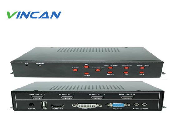 RS232 LAN IR Τηλεχειριστήριο Ελεγκτής Οθόνης LCD Video Wall με Έξοδο HDMI DVI και Λειτουργίες Τοίχου 2x2 2x3 3x2 4x1 4x2 3x3