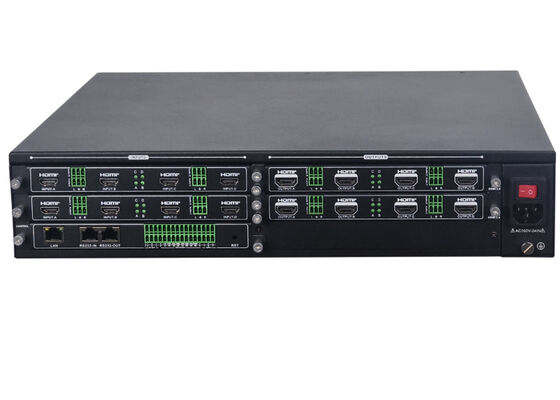 Επεξεργαστής βίντεο τοίχου HDMI 8x8 Modular 4K60 4:4:4 με 16 παράθυρα για ελεγκτή βίντεο τοίχου