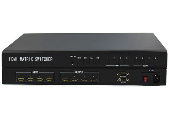 4x4 Seamless HDMI Matrix Switcher με μεταλλική θήκη, 4K HDMI Matrix Switch για αξιόπιστη διανομή AV