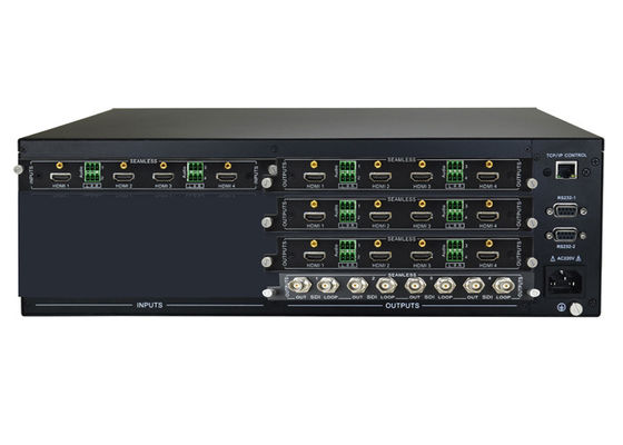 Μορφωματικός Switcher μητρών 4K UHD τηλεοπτικός με την παραγωγή εισαγωγής SDI 4 Hdmi