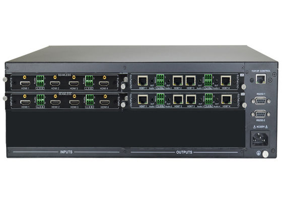 Άνευ ραφής Switcher 8 HDMI μητρών EDID 4K τηλεοπτικός εισήγαγε την παραγωγή 8 HDBaseT