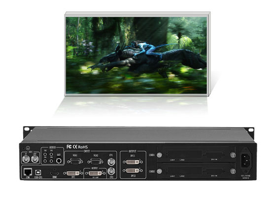 1HDMI 1 VGA 2 BNC εισήγαγε τον επεξεργαστή τοίχων 2 DVI οδηγήσεων παραγωγής με το περίβλημα 1U