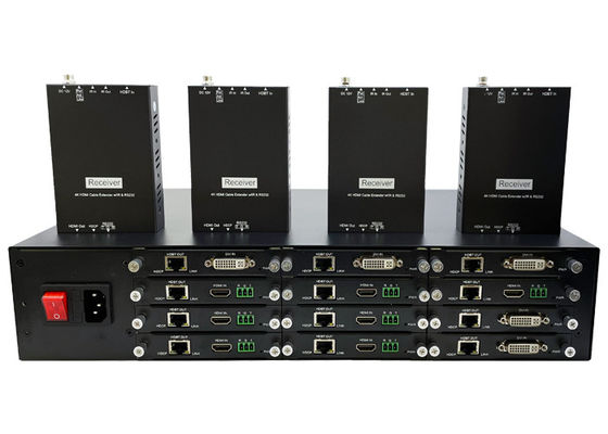 4k HDMI πέρα από το διαλυτικό χρώματος Cat5 με τις εισαγωγές 12X Hdmi και τα αποτελέσματα HDBaseT