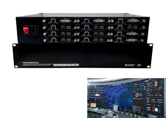 12 διαλυτικό χρώματος Hdbaset συσκευών αποστολής σημάτων λιμένων HDBT στο μετατροπέα 4k Hdmi