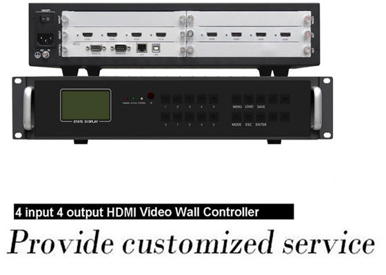 HDMI 4 σε 4 έξω θηλυκούς λιμένες ελεγκτών 2x2 RJ45 τοίχων 4K τηλεοπτικούς για 9 οθόνες