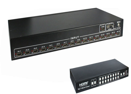 16 πολυ θεατής λιμένων 4K HDMI με το άνευ ραφής λογισμικό μετατροπής και ελέγχου PC