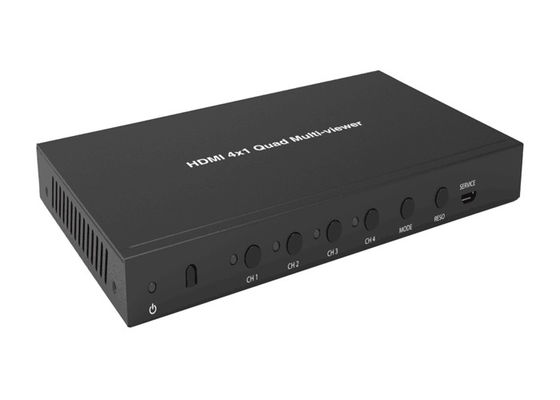 4 εισαγμένο τετράγωνο Multiviewer Hdmi 4K με την παραγωγή 1XHDMI και την παραγωγή 1XVGA
