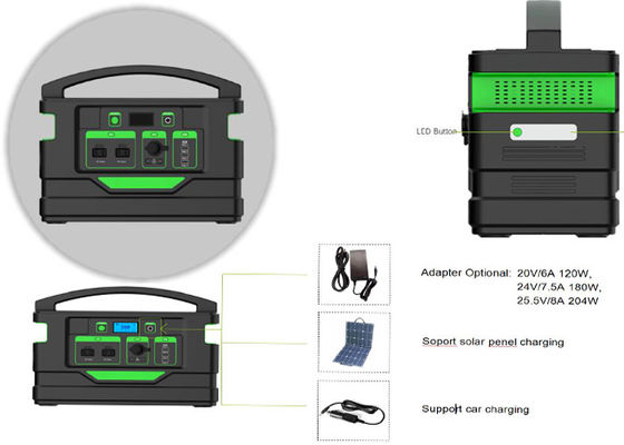 Camping Portable Battery Power Station, 2000 Watt Solar Power Station