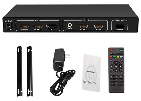 Είσοδος 4K 60Hz HDMI 2.0 σε έξοδο 4x1080p Video Wall Splitter RS232