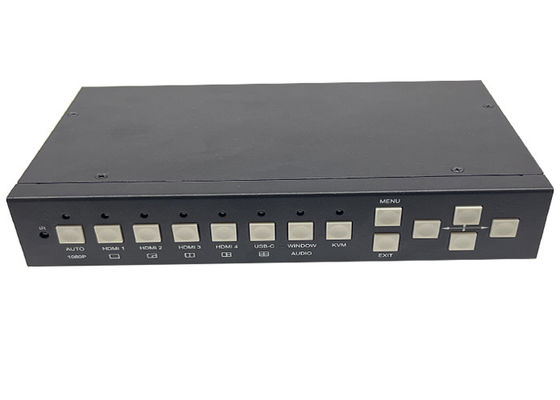 5x εισροές και 2x εξόδους Seamless UHD video switcher με πολυδιάγραμμα και έλεγχο KVM
