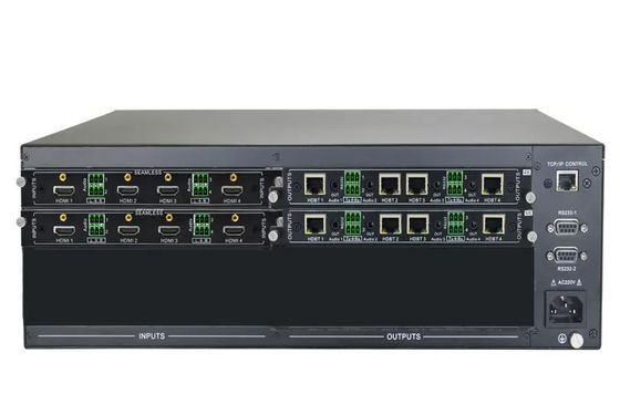 8 x 8 HDMI HDBaseT Matrix με 8 τεμάχια δέκτες 70 μέτρων DVI και εξόδους συστατικών