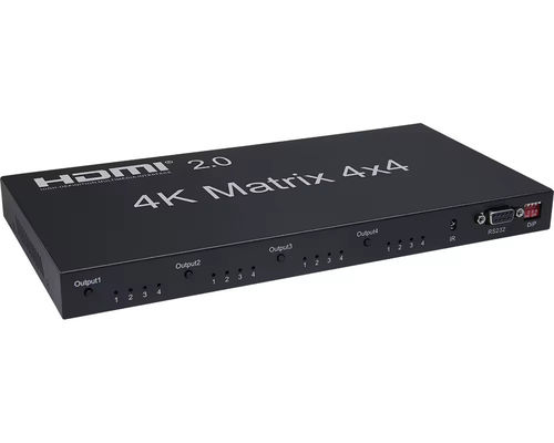 Υποστήριξη EDID 70 μέτρα IR HDBaseT 4X4 HDMI Matrix Switcher με IR τηλεχειριστήριο
