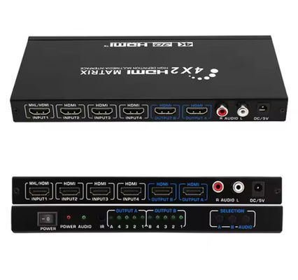 Υψηλής ανάλυσης HDMI Matrix Switcher HDCP2.2 Υποστήριξη και 4Kx2k 60Hz