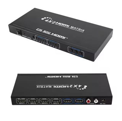 HDMI 4x4 HDMI1 4 Switcher Matrix 4x2 4K HDR HDMI HDCP 2.2 Διακόπτης μήτρας