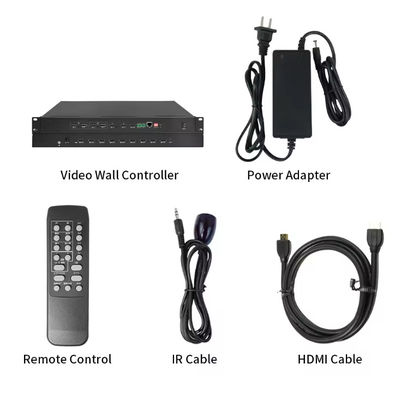 1920x1080 Ανάλυση οθόνης LCD Video Wall Controller 3x3 4x4