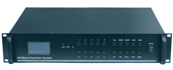 Ελέγχος Ethernet Max Ανάλυση 1080p Βίντεο Matrix Switcher 17,3 X 11,8 X 3,5 ίντσες