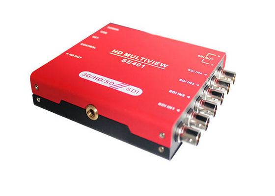 3G/HD/SD-SDI Quad Multiviewer και Switcher με οθόνη μετρητή ήχου