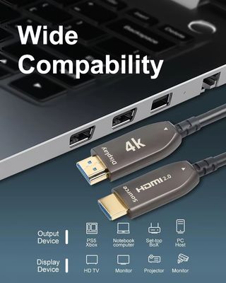 4K 60Hz HDMI Υφασματικό καλώδιο Υποστηρίζεται 1080p / 3D / Βαθύ χρώμα