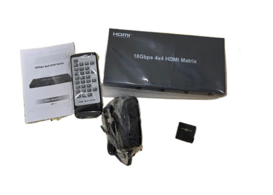 4X4 HDMI Matrix Switcher με πολλαπλές επιλογές ελέγχου και εξόδους 4K