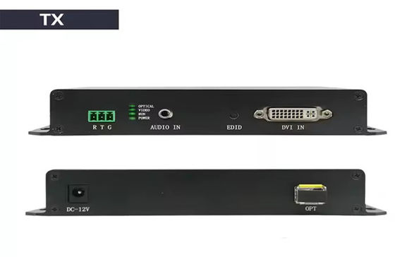 20χλμ. DVI Fiber Extender 1080p@60Hz HDMI 1.3 & 3.5mm Υποστήριξη ήχου