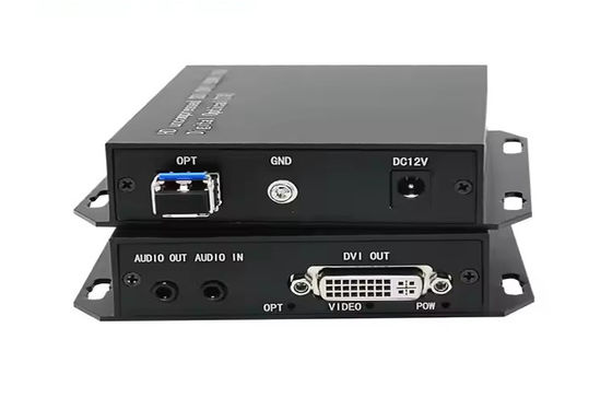 DVI Fiber Optic Extender 20km 1080p@60Hz μετάδοση DVI-D διπλό σύνδεσμο