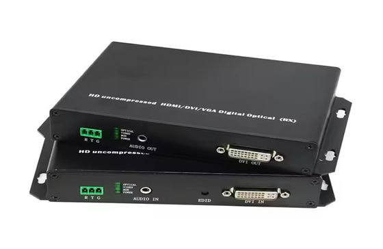 DVI Fiber Optic Extender 20km 1080p@60Hz μετάδοση DVI-D διπλό σύνδεσμο