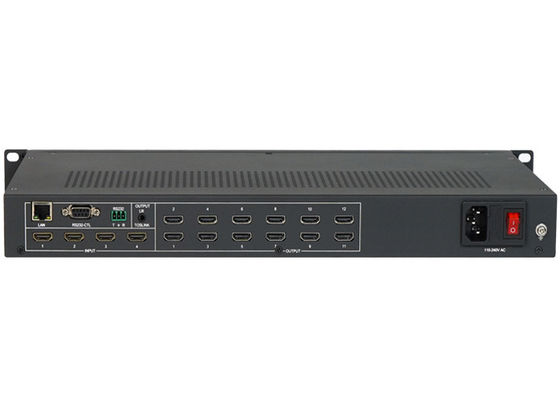 3x4 2x4 3x3 Hdmi 4k Quad Video Wall επεξεργαστής με 4 εισόδους 12 εξόδους
