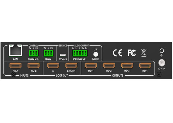 2 σε 4 έξω 2x4 Hdmi Splitter με προσαρμογέα τοίχου βίντεο 2x2 Ελεγκτής τοίχου βίντεο - 4k