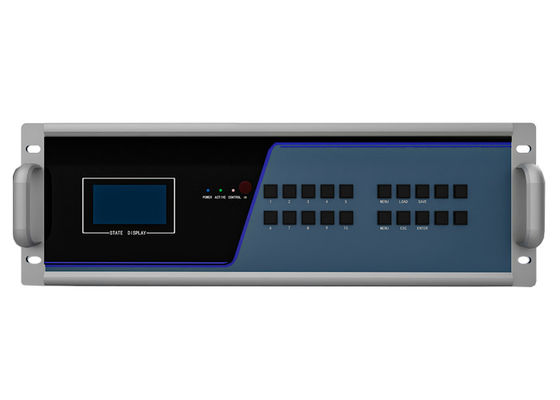 Επαναχρηματοδοτούμενη ισχύς 88 θύρες 3.5 U Fiber KVM Transmitter and Receiver Node KVM Fiber Matrix