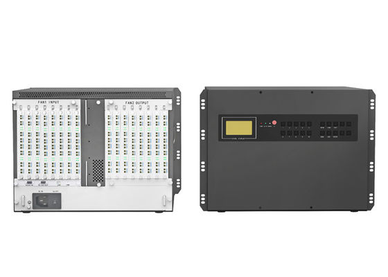 17 σχισμές Φυτική ίνα Kvm Διοχέας και δέκτη κόμβος Kvm πάνω από οπτική ίνα