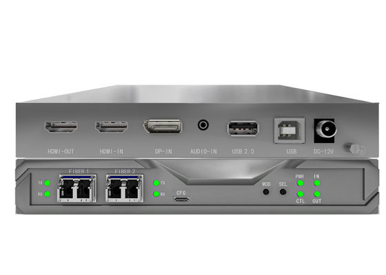 Ο κόμβος ματρίνας KVM ινών με ενσωματωμένες κάρτες I/O SFP και 4K 4:44 Υποστήριξη για έλεγχο τοίχου βίντεο