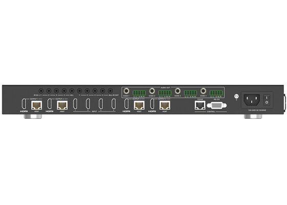 VINCAN 4x4 HDBaseT HDMI Matrix Switcher με 4K604:4:4, PoC και 4 δέκτες για επαγγελματική διανομή AV
