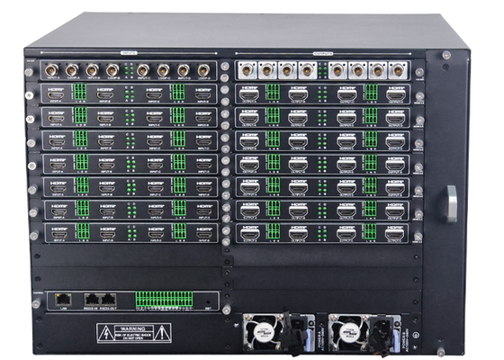 Επεξεργαστής βίντεο Modular HDMI 40x40 με 4K60 4:4:4 και οθόνη 16 παραθύρων για συστήματα ελέγχου μήτρας βίντεο