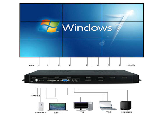HDMI 1 στον τηλεοπτικό επεξεργαστή 2x2 3X3 3x2 4x2 τοίχων VGA 9 έξω 1080P