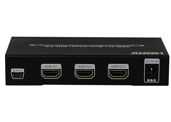 Εισόδου-εξόδου λιμένες τύπων ΣΥΝΕΧΩΝ 5V 1A ΣΠΌΡΩΝ HDMI 2x1 MultiViewer θηλυκοί