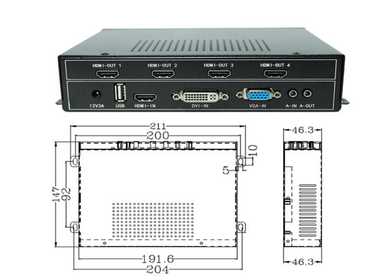 Ελεγκτής τοιχώματος βίντεο HDMI υψηλής απόδοσης για οθόνες πολυοθόνης