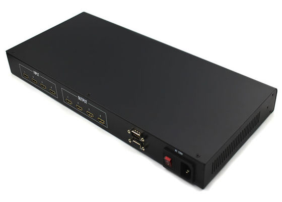 4x4 Seamless HDMI Matrix Switcher με μεταλλική θήκη, 4K HDMI Matrix Switch για αξιόπιστη διανομή AV