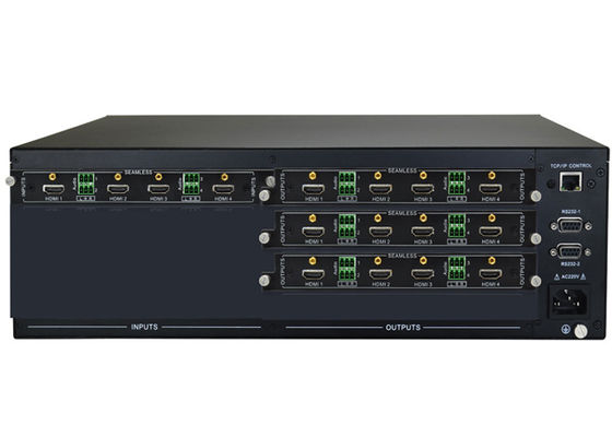 Μορφωματικός Switcher μητρών 4x12 τηλεοπτικός με τον έλεγχο IR Ethernet RS232