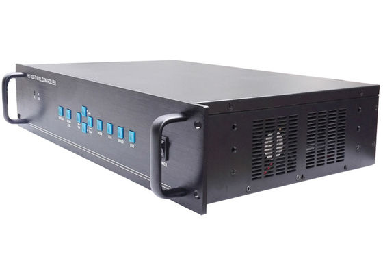 Ο μαύρος ελεγκτής 1 τοίχων 1080P HDMI 1U LCD τηλεοπτικός εισήγαγε την παραγωγή 12