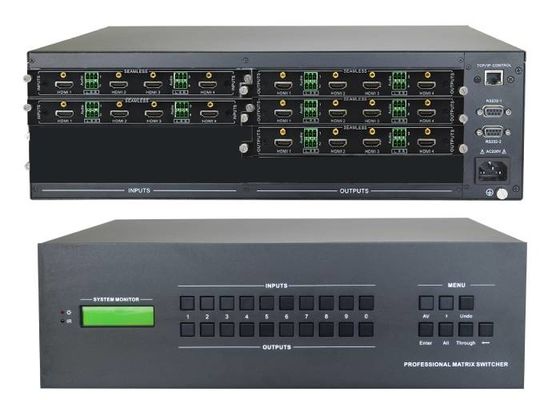 τηλεοπτικός Switcher μητρών παραγωγής 16-CH 4k Hdmi εισαγωγής 8-CH 4k HDMI με τον τοίχο που τοποθετείται