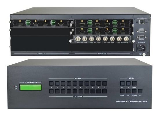 Επί παραγγελία 4 έξω τηλεοπτικός Switcher μητρών 12 για την έξυπνη αίθουσα συνεδριάσεων