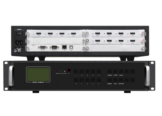 4 8 έξω στον τηλεοπτικό ελεγκτή τοίχων HDMI 4x2 2x4 με τον κεντρικό έλεγχο