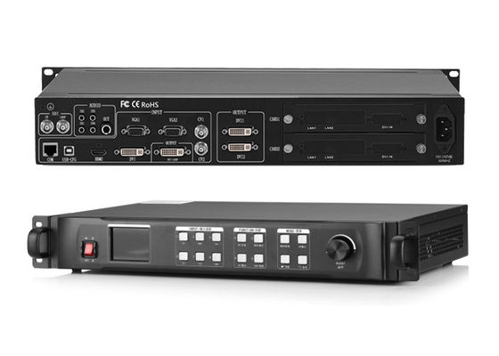 1HDMI 1 VGA 2 BNC εισήγαγε τον επεξεργαστή τοίχων 2 DVI οδηγήσεων παραγωγής με το περίβλημα 1U