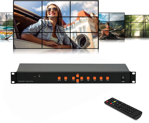 Τηλεοπτικό VGA USB ελεγκτών 3x3 2x4 4x2 HDMI DVI τοίχων RS232 9CH LCD για να συνδέσει 9 TV