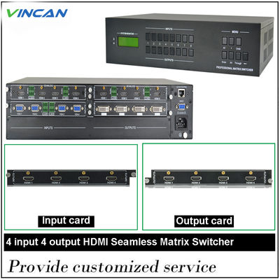 Switcher μητρών 4K Hdmi τηλεοπτική ακουστική μήτρα 4x4 8x8 4x2 Hdbaset
