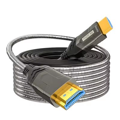 Υψηλής απόδοσης καλώδιο οπτικών ινών HDMI μήκους 100m υποστηρίζει ανάλυση 4K και σήμα χωρίς απώλεια