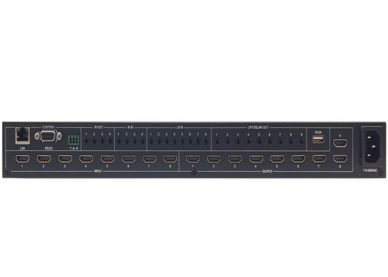6x6 8k 8 x 8 Hdmi Matrix Switcher Hdmi Matrix 18gbps Απρόσκοπτη σύνδεση